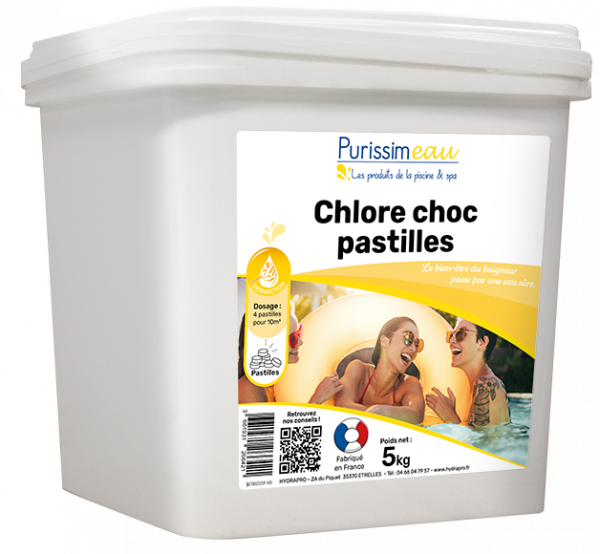 Chlore choc pastilles 20g - Hydrapro