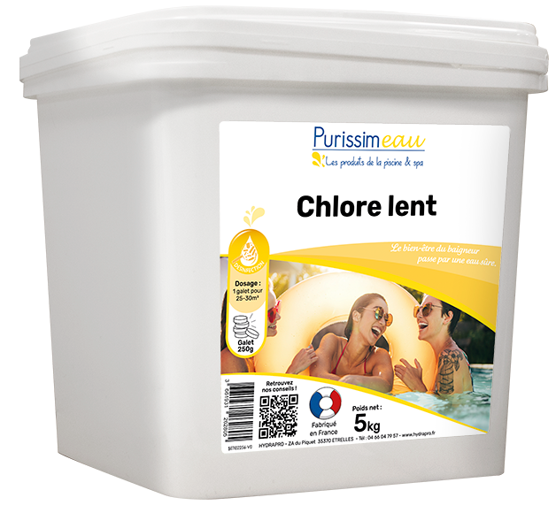 Chlore lent pastilles 20g - Hydrapro
